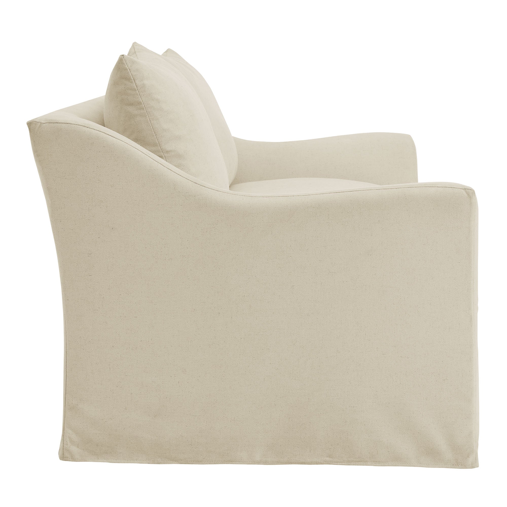 Somerset 70" Linen Blend Slipcovered Loveseat