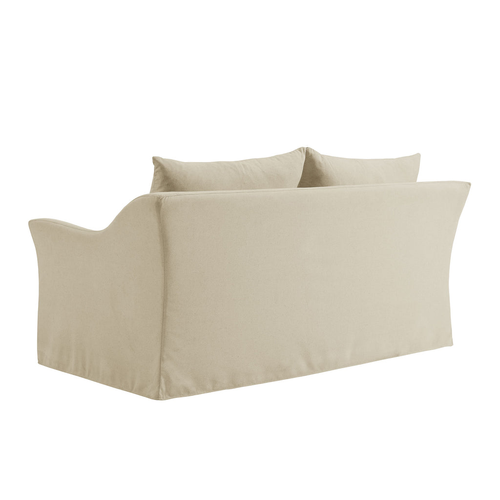 Somerset 70" Linen Blend Slipcovered Loveseat