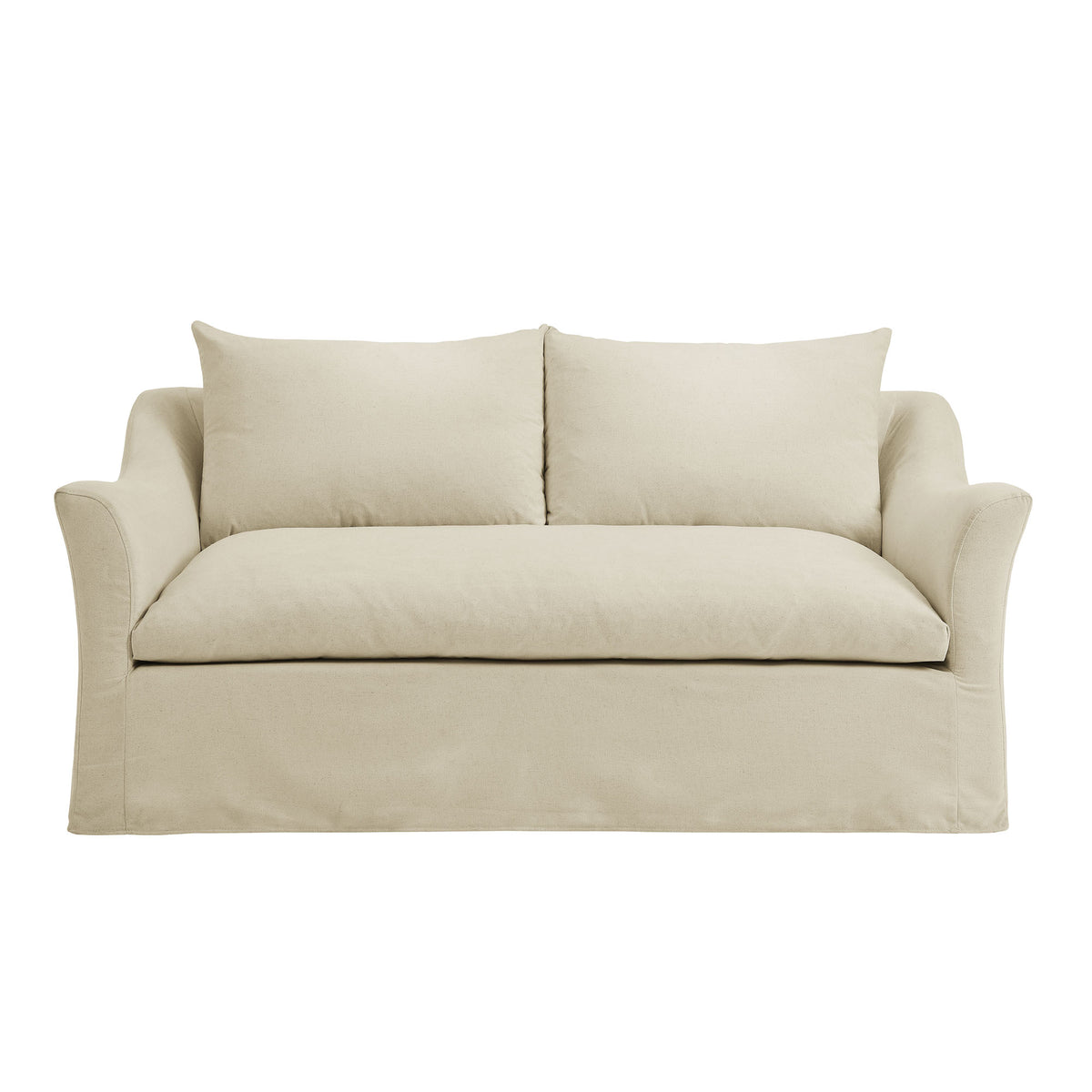 Somerset 70" Linen Blend Slipcovered Loveseat