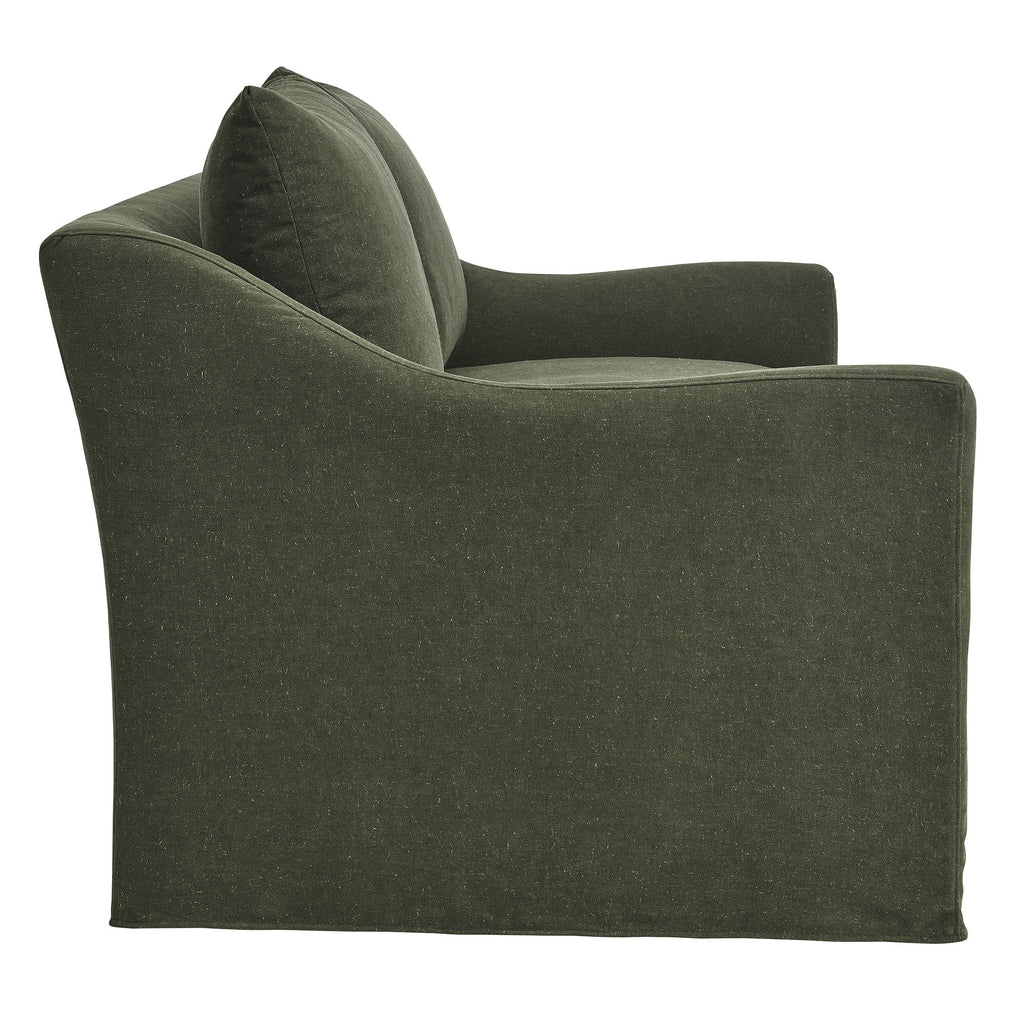 Somerset 70" Linen Blend Slipcovered Loveseat - Sage