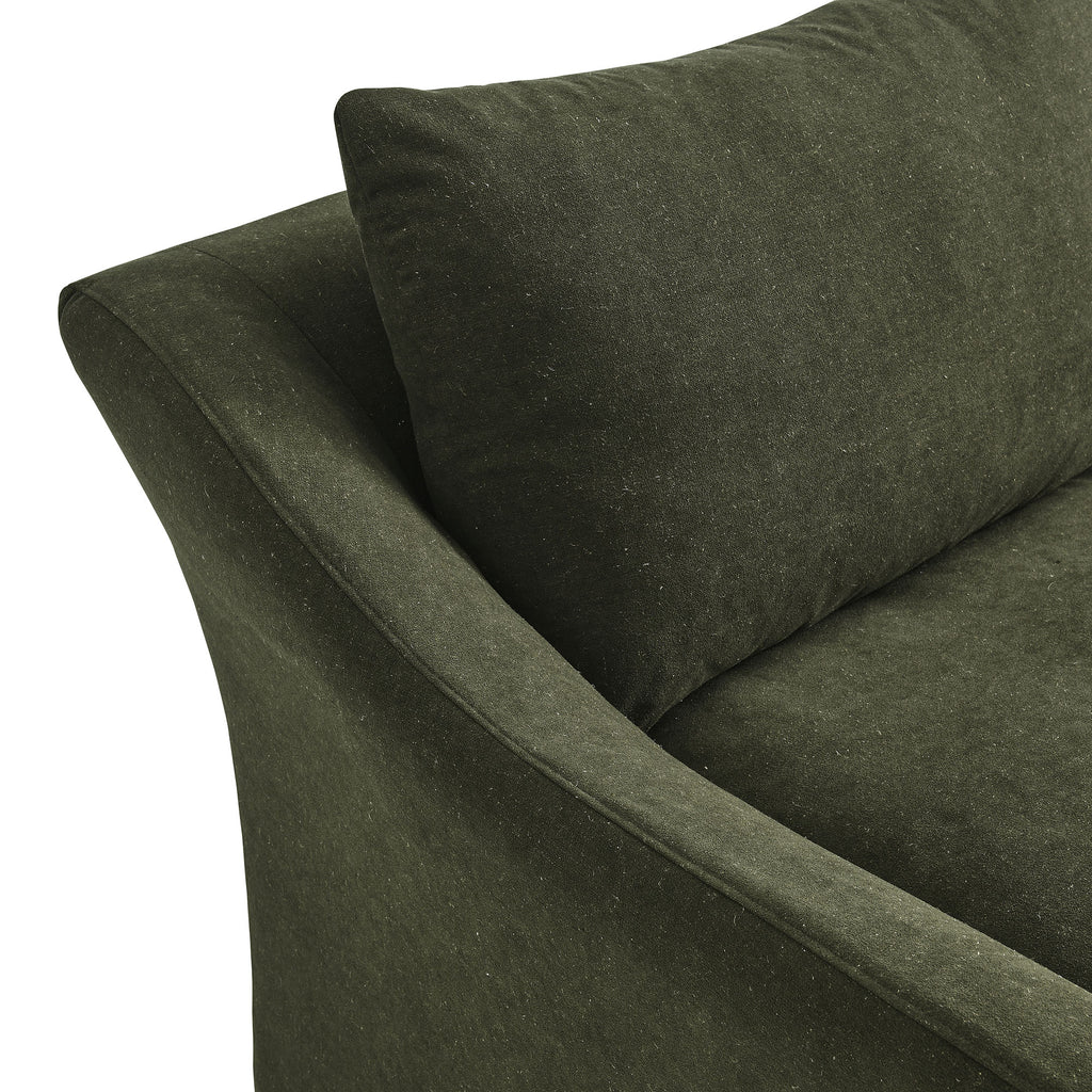 Somerset 70" Linen Blend Slipcovered Loveseat - Sage