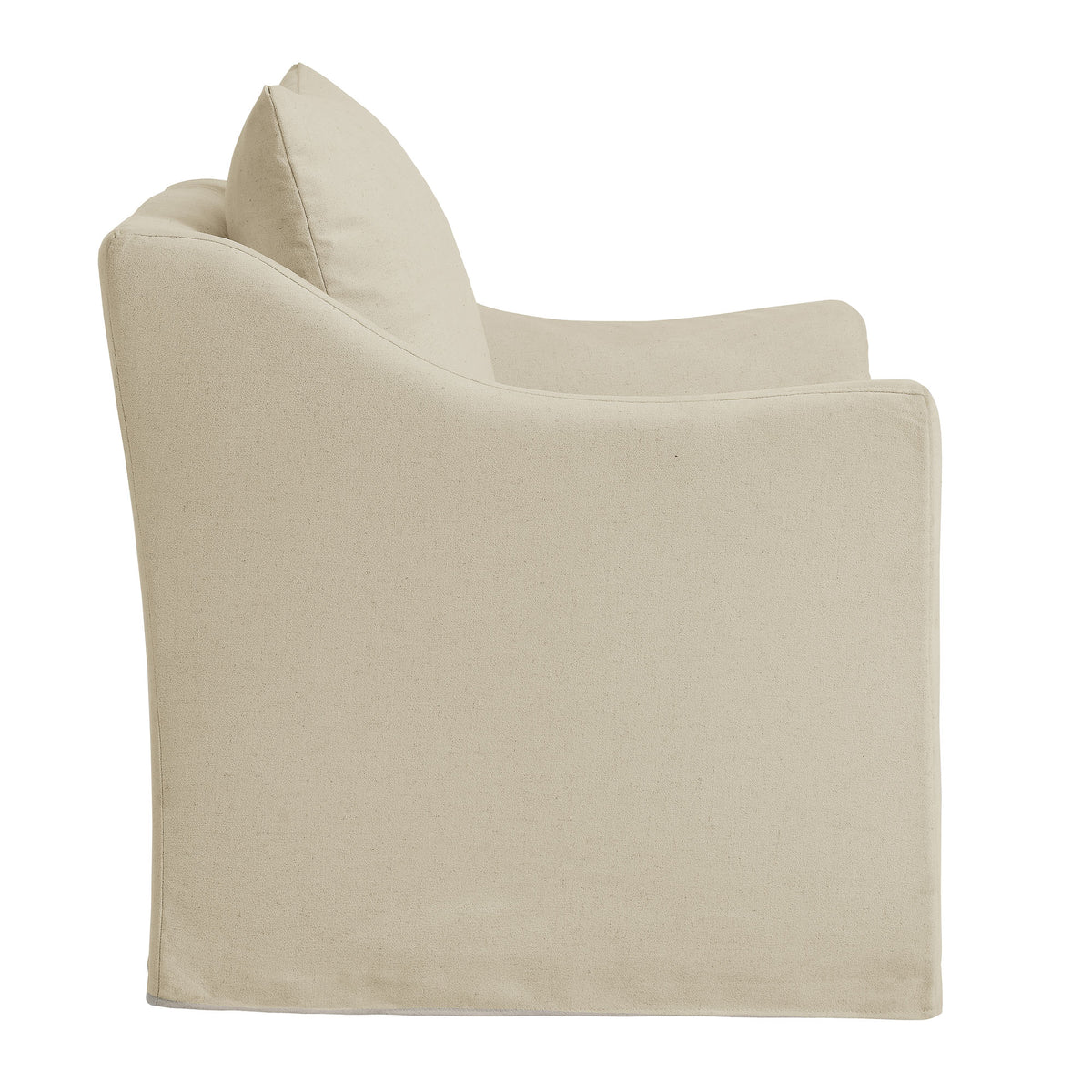 Somerset Linen Blend Slipcovered Armchair