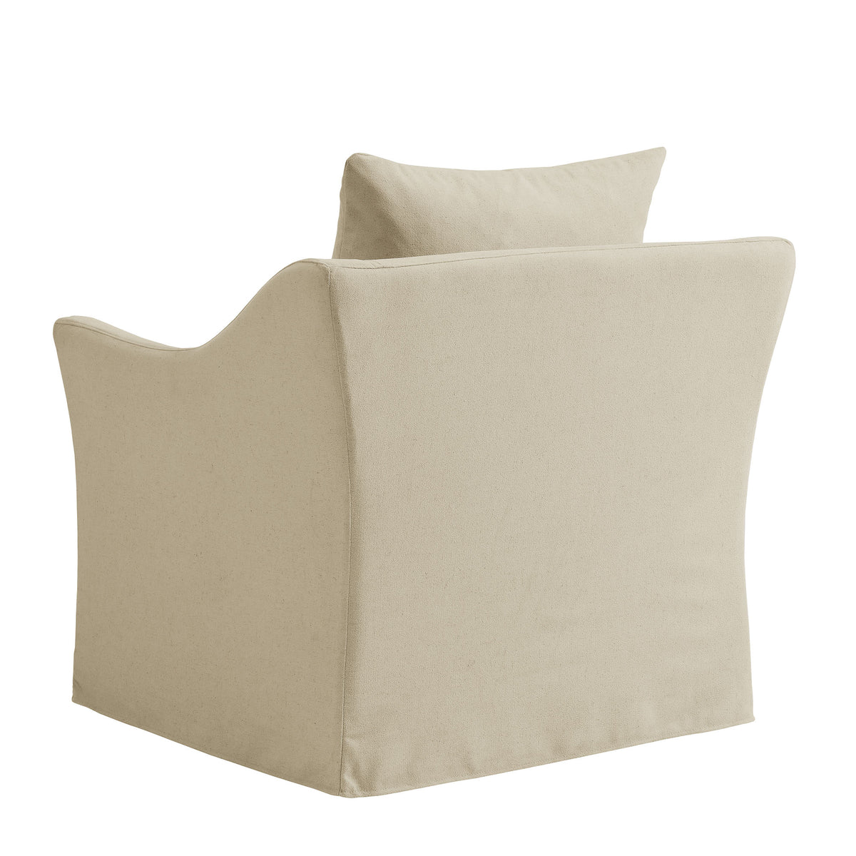 Somerset Linen Blend Slipcovered Armchair