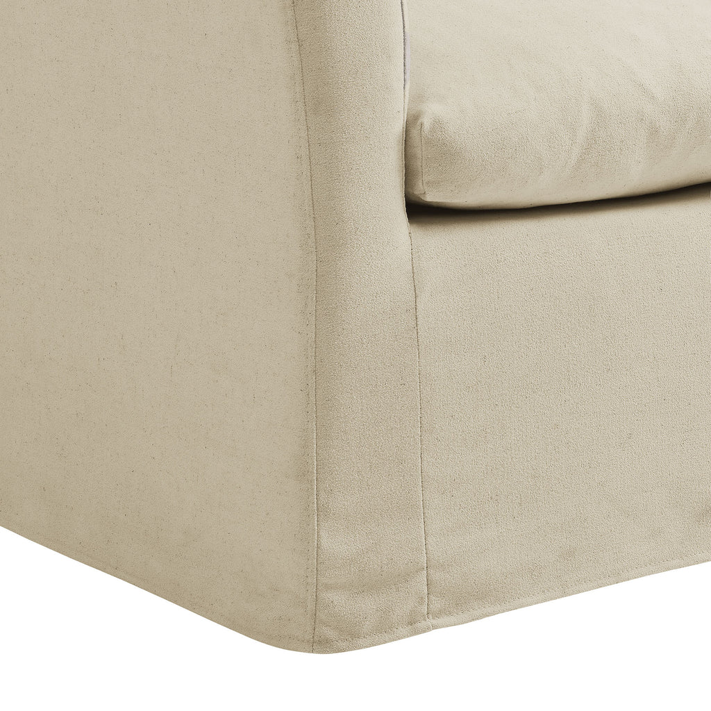 Somerset Linen Blend Slipcovered Armchair