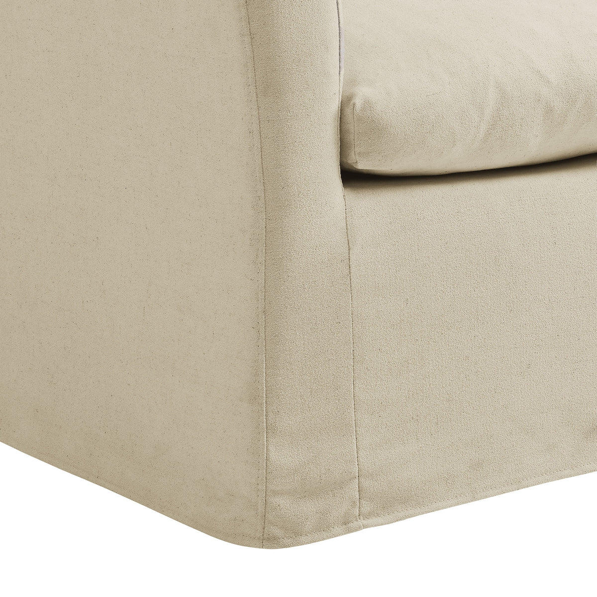 Somerset Linen Blend Slipcovered Armchair