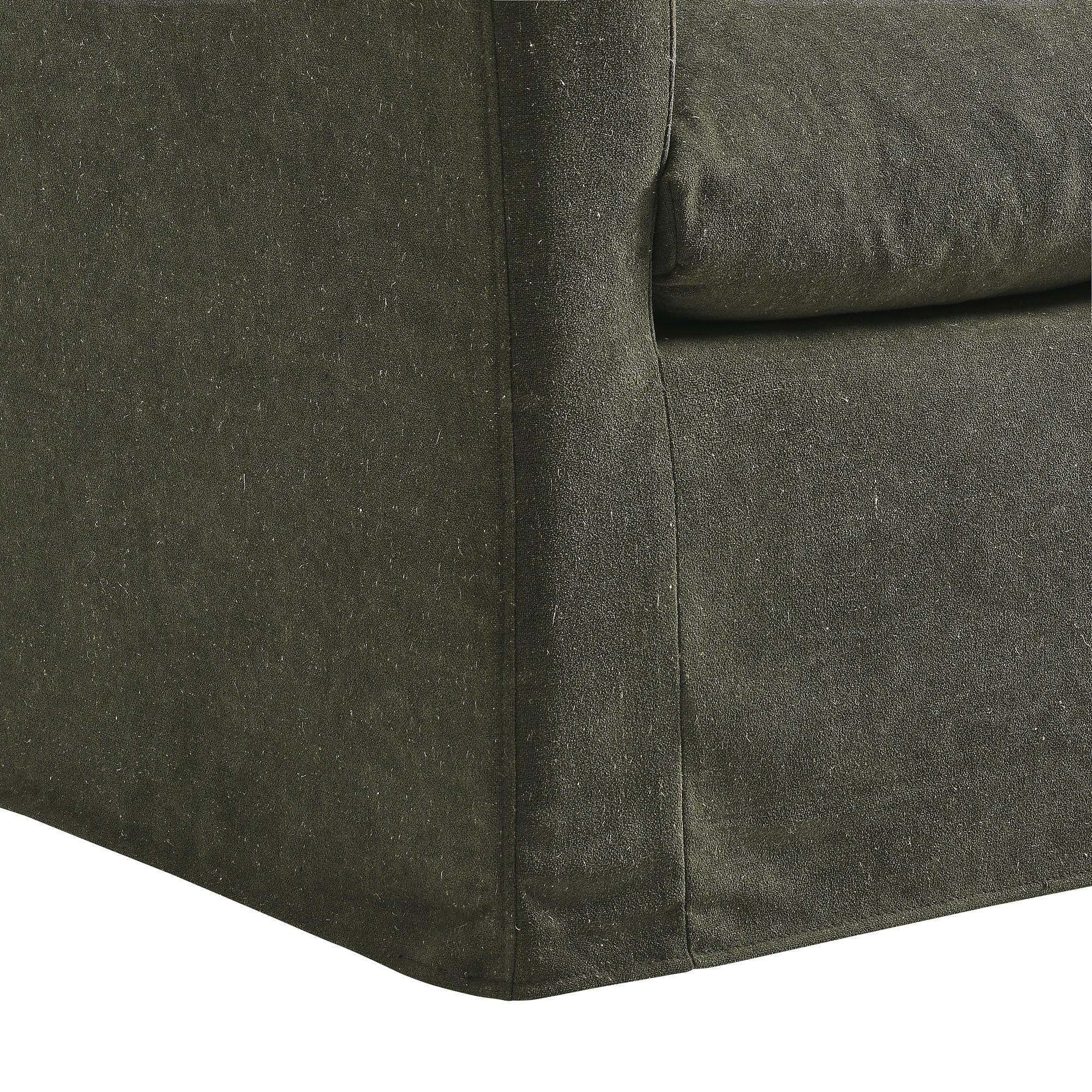 Somerset Linen Blend Slipcovered Armchair - Sage