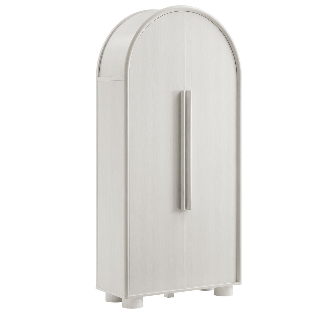 Bellamy Tall Arched Storage Cabinet - Ash
