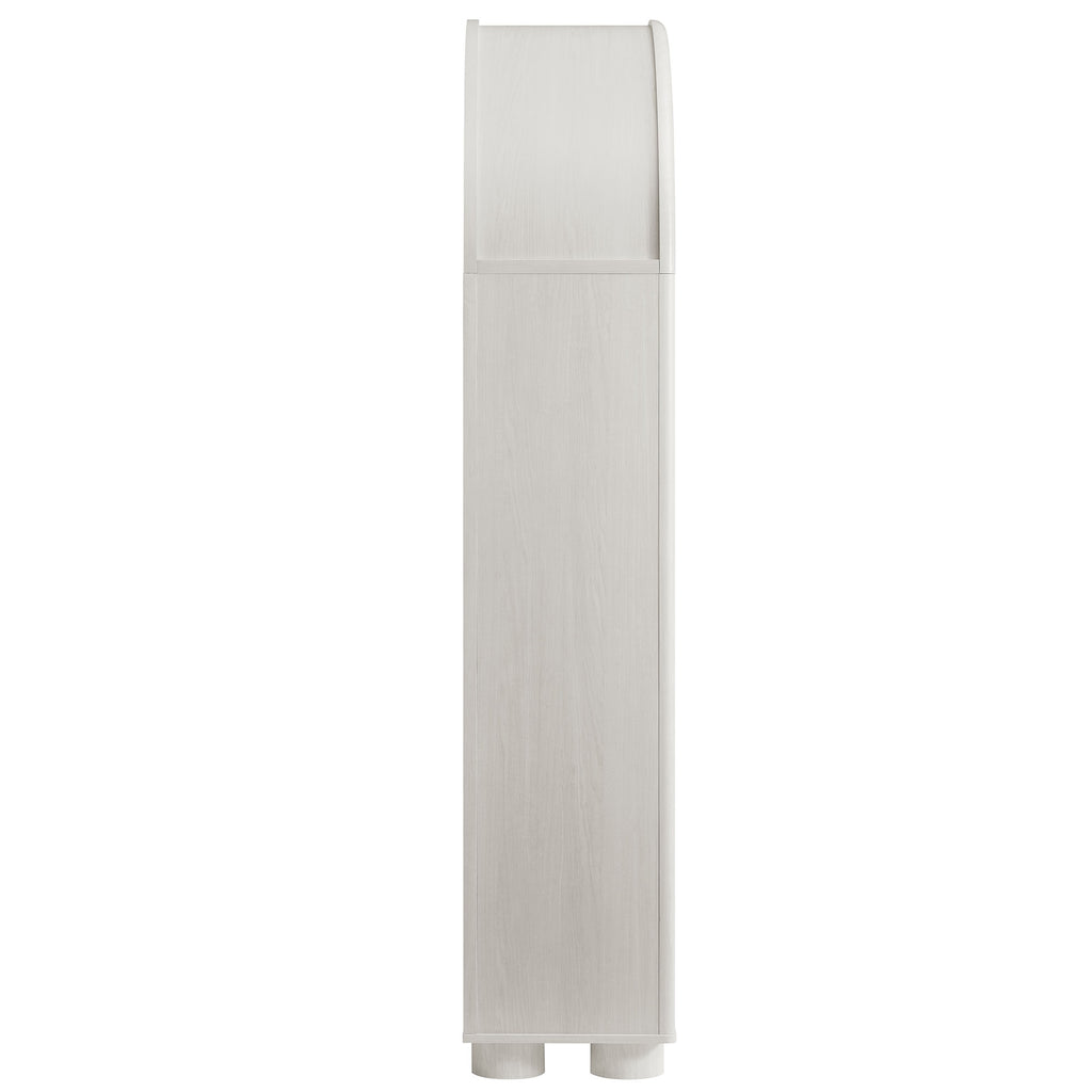 Bellamy Tall Arched Storage Cabinet - Ash