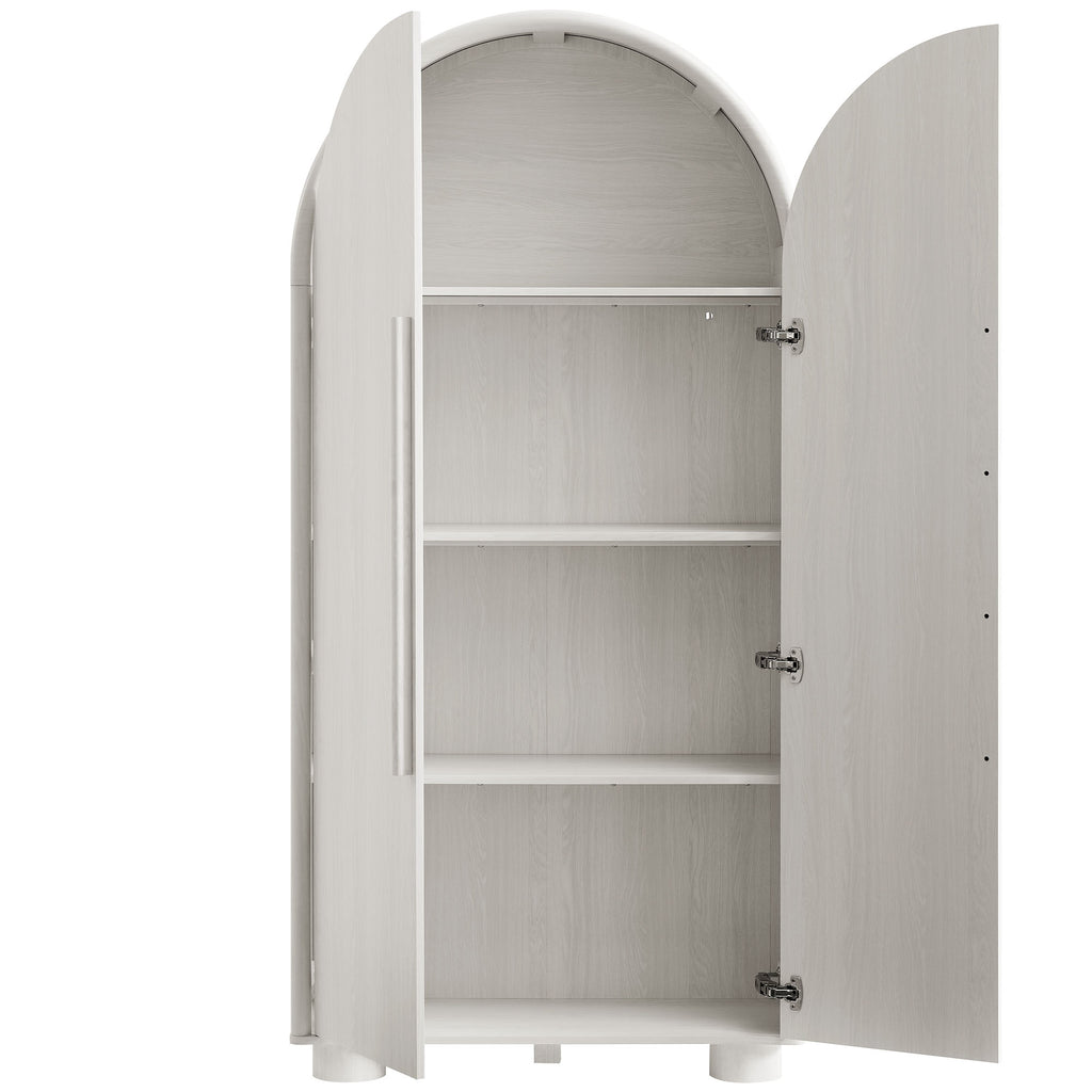 Bellamy Tall Arched Storage Cabinet - Ash