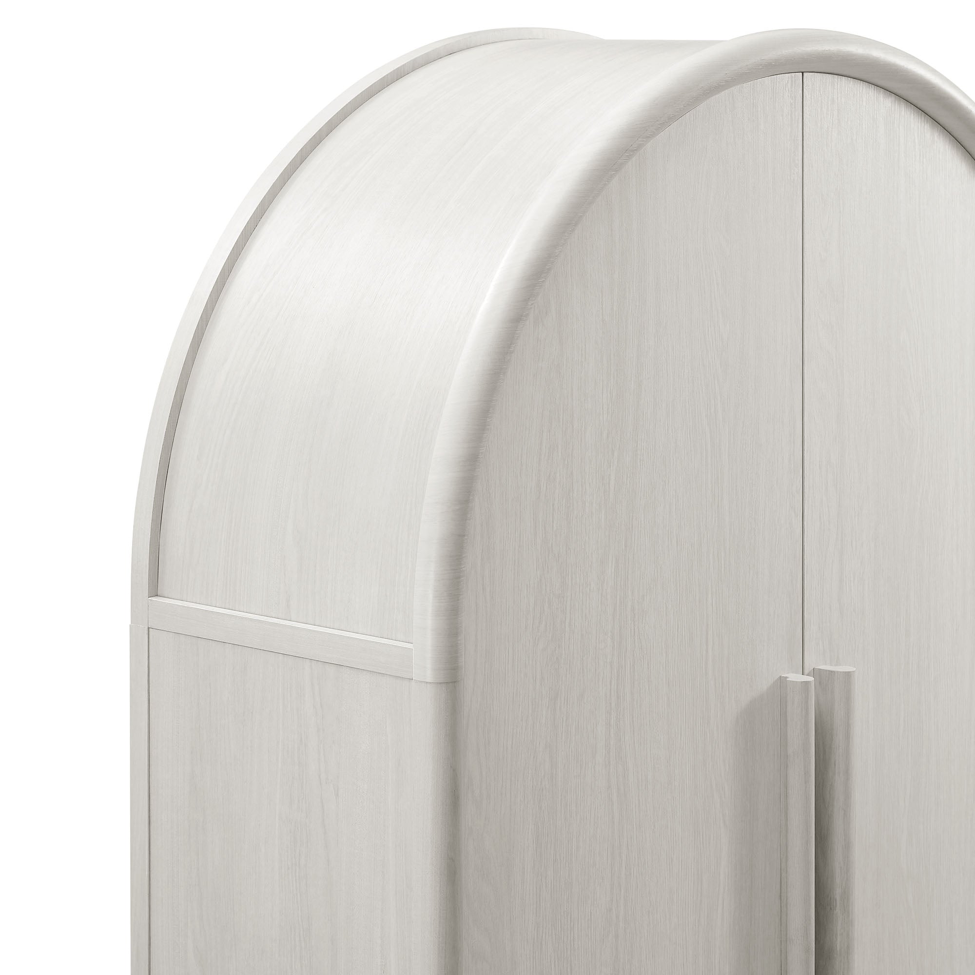 Bellamy Tall Arched Storage Cabinet - Ash