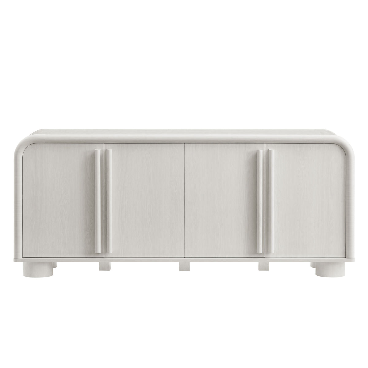 Bellamy Curved 4-Door Sideboard Cabinet - Ash
