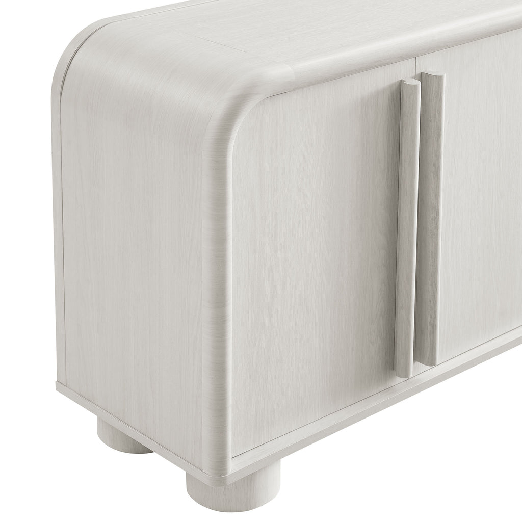Bellamy Curved 4-Door Sideboard Cabinet - Ash
