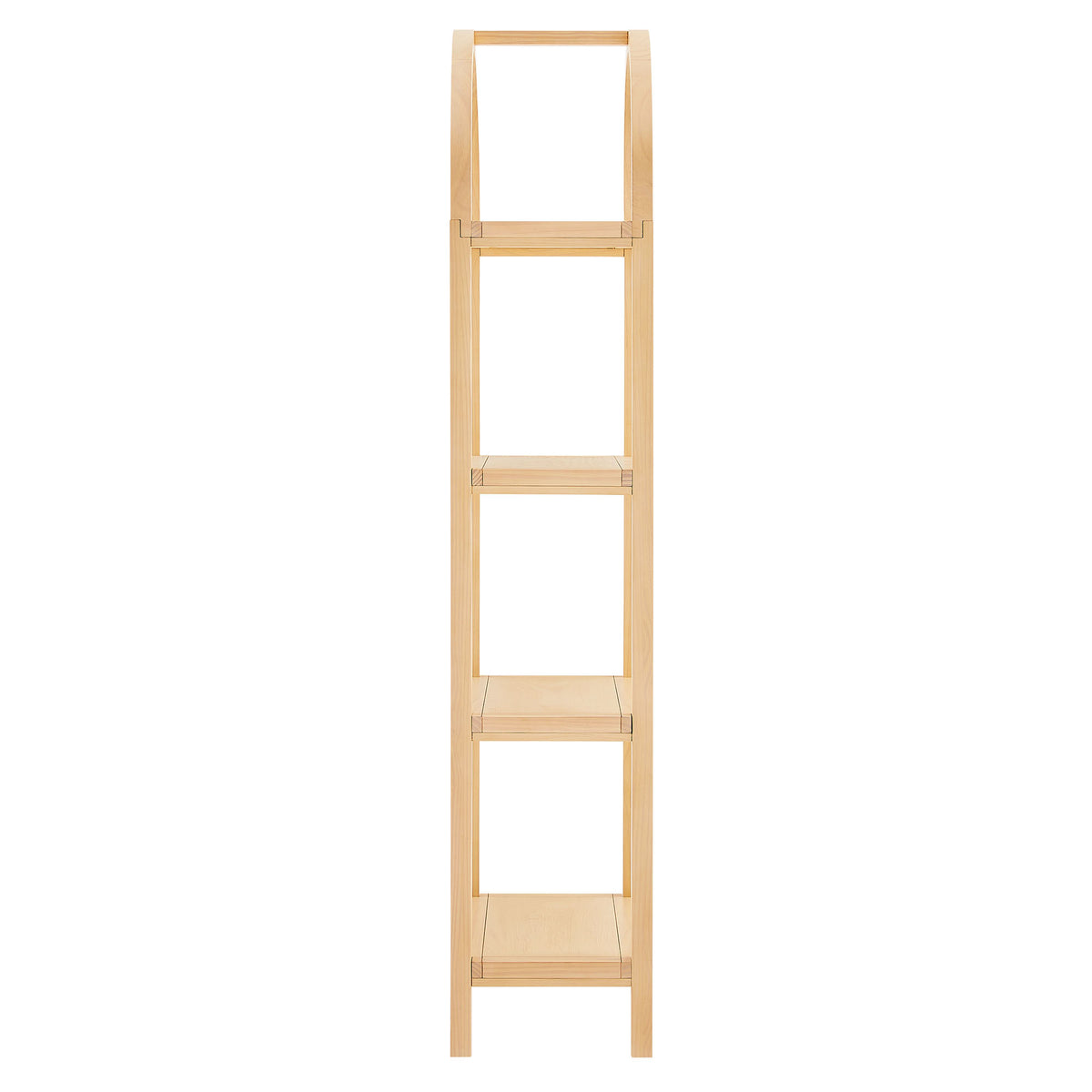 Vexley 72 Inch Tall Narrow Arched Bookshelf - Natural