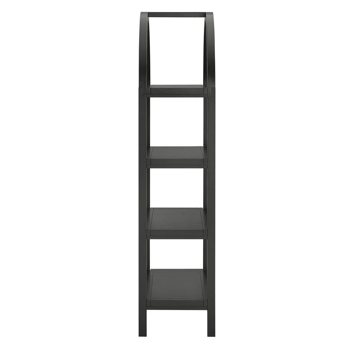 Vexley 60 Inch Arched Bookshelf - Black