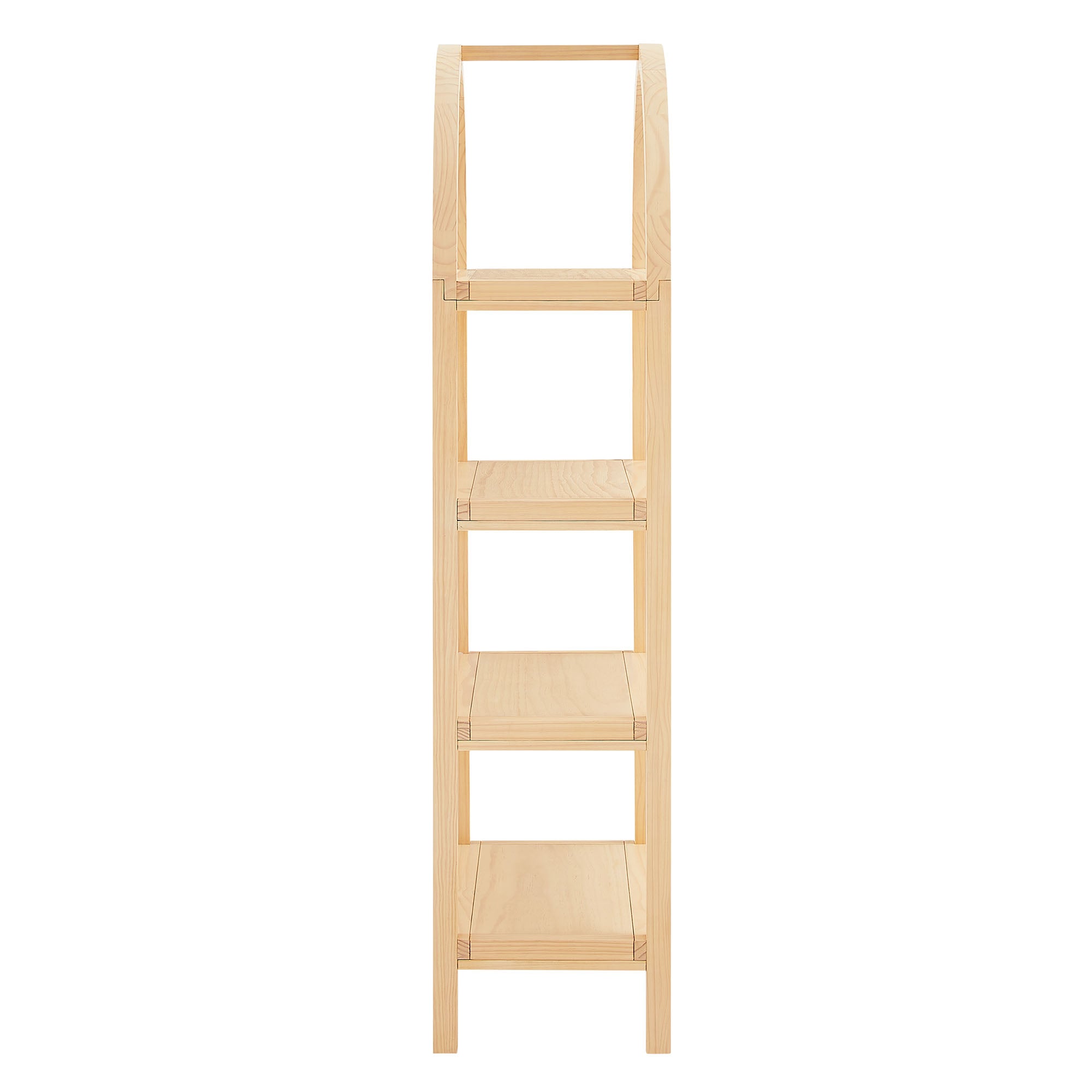 Vexley 60 Inch Arched Bookshelf - Natural