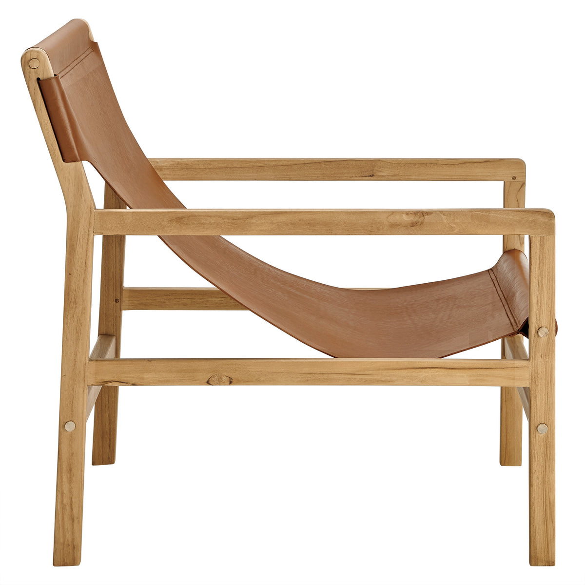 Sonora Leather Sling Chair - Chestnut Tan