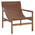 Sonora Leather Sling Chair - Nutmeg Brown