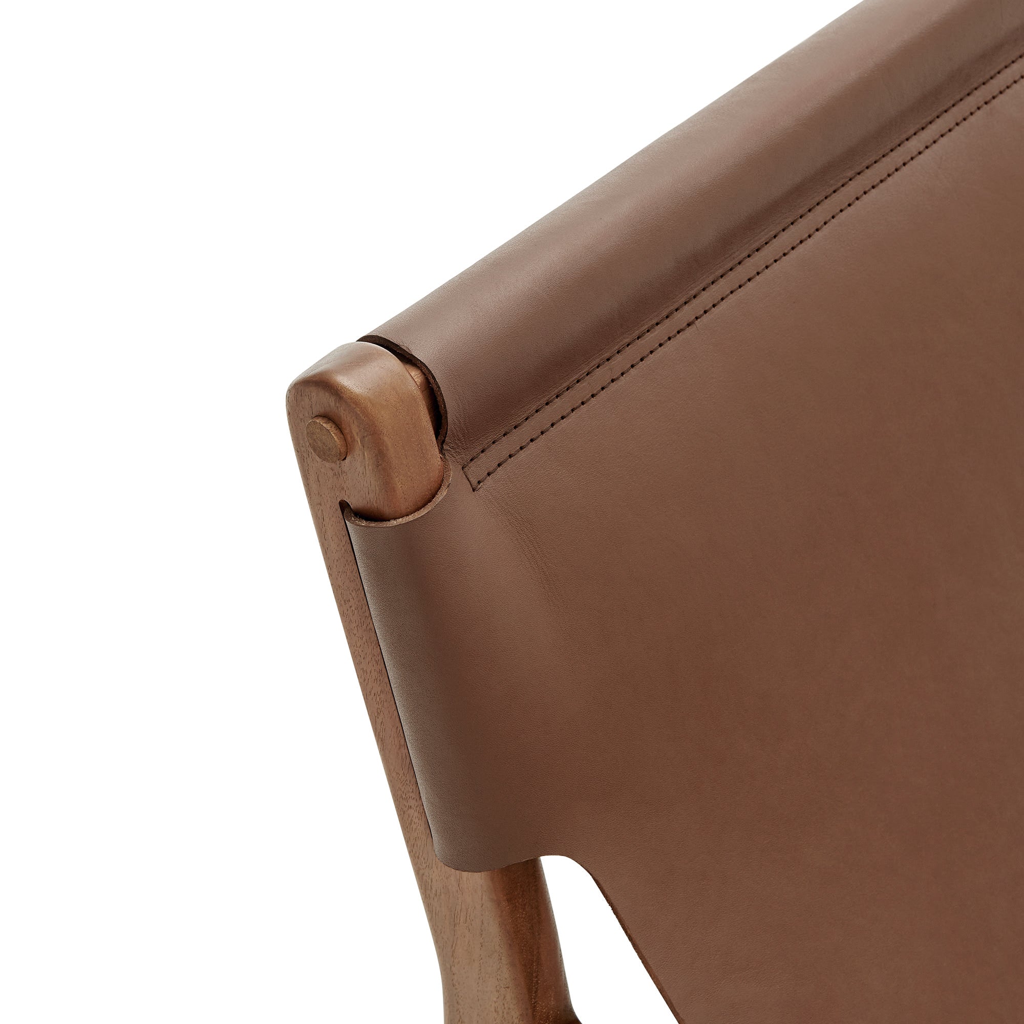 Sonora Leather Sling Chair - Nutmeg Brown