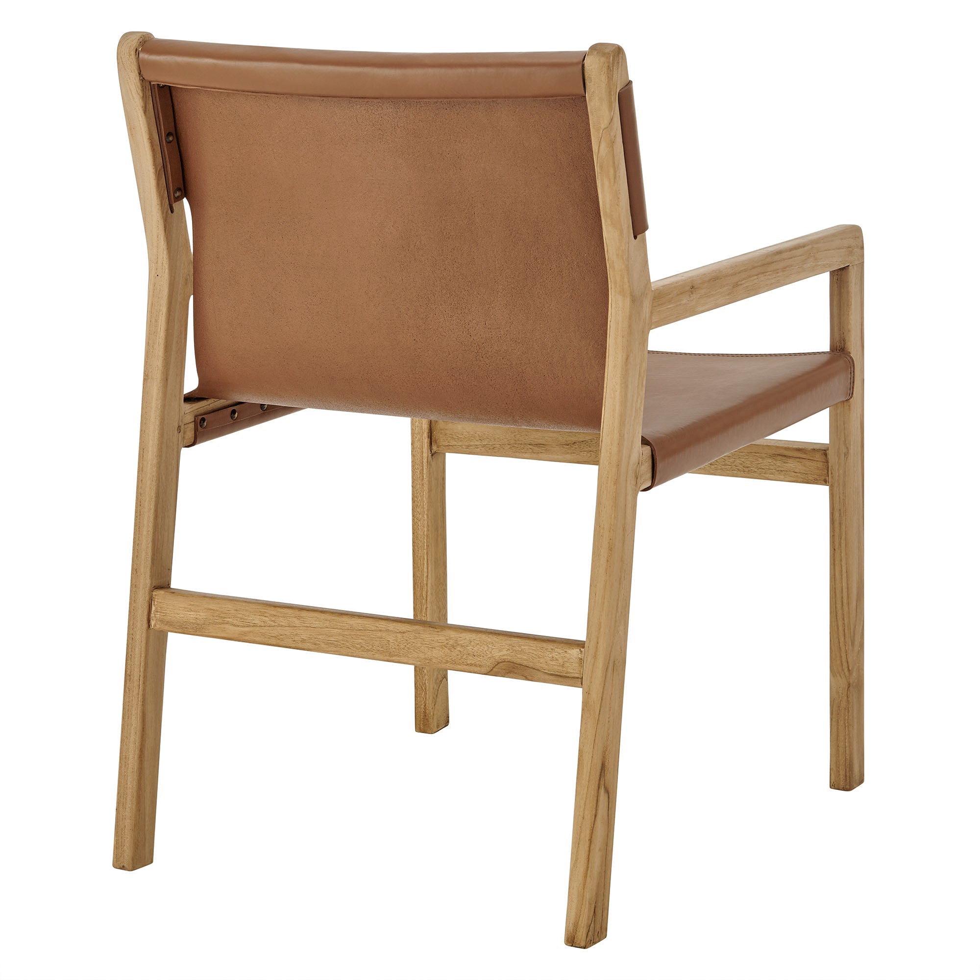 Sonora Leather Dining Chair - Chestnut Tan