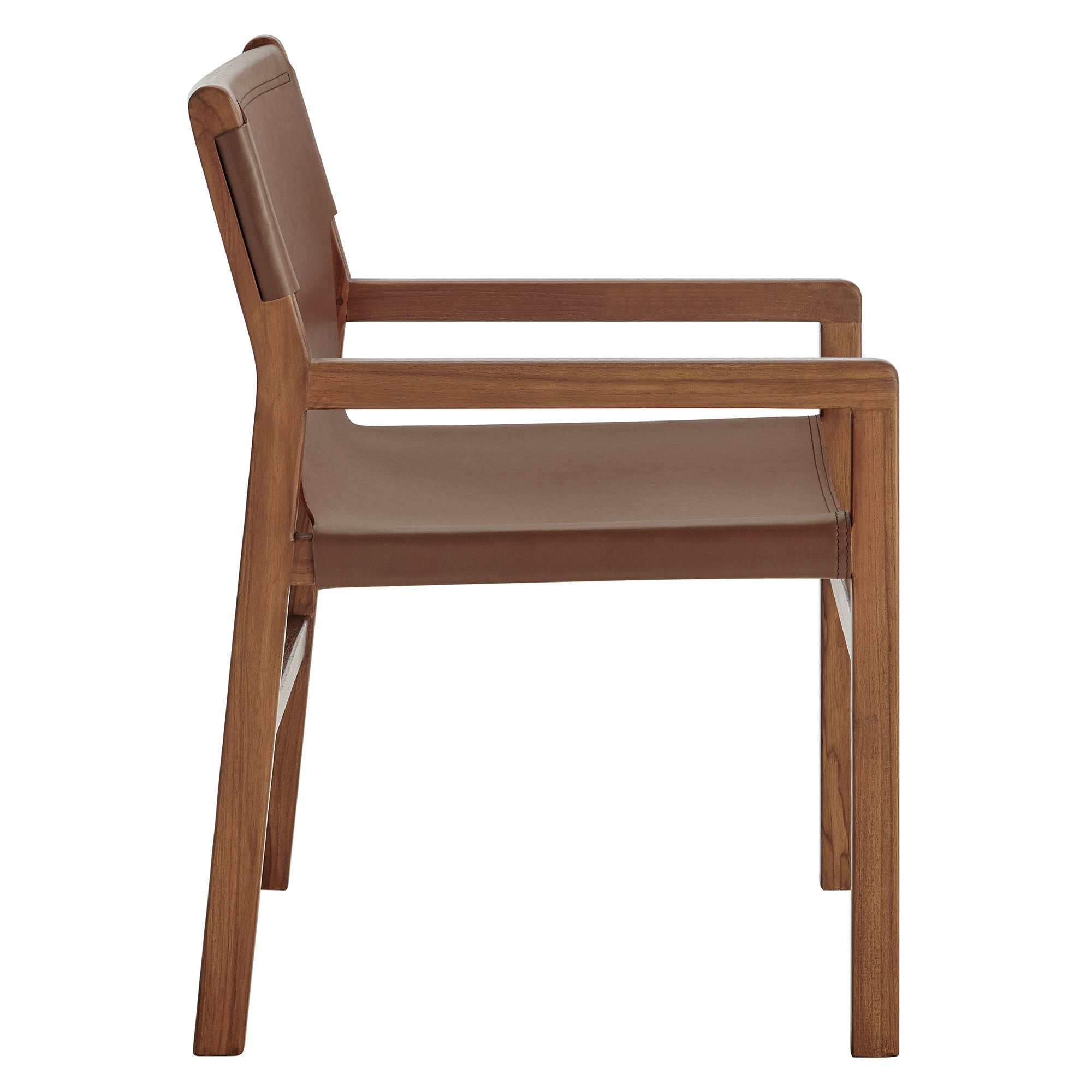 Sonora Leather Dining Chair - Nutmeg Brown