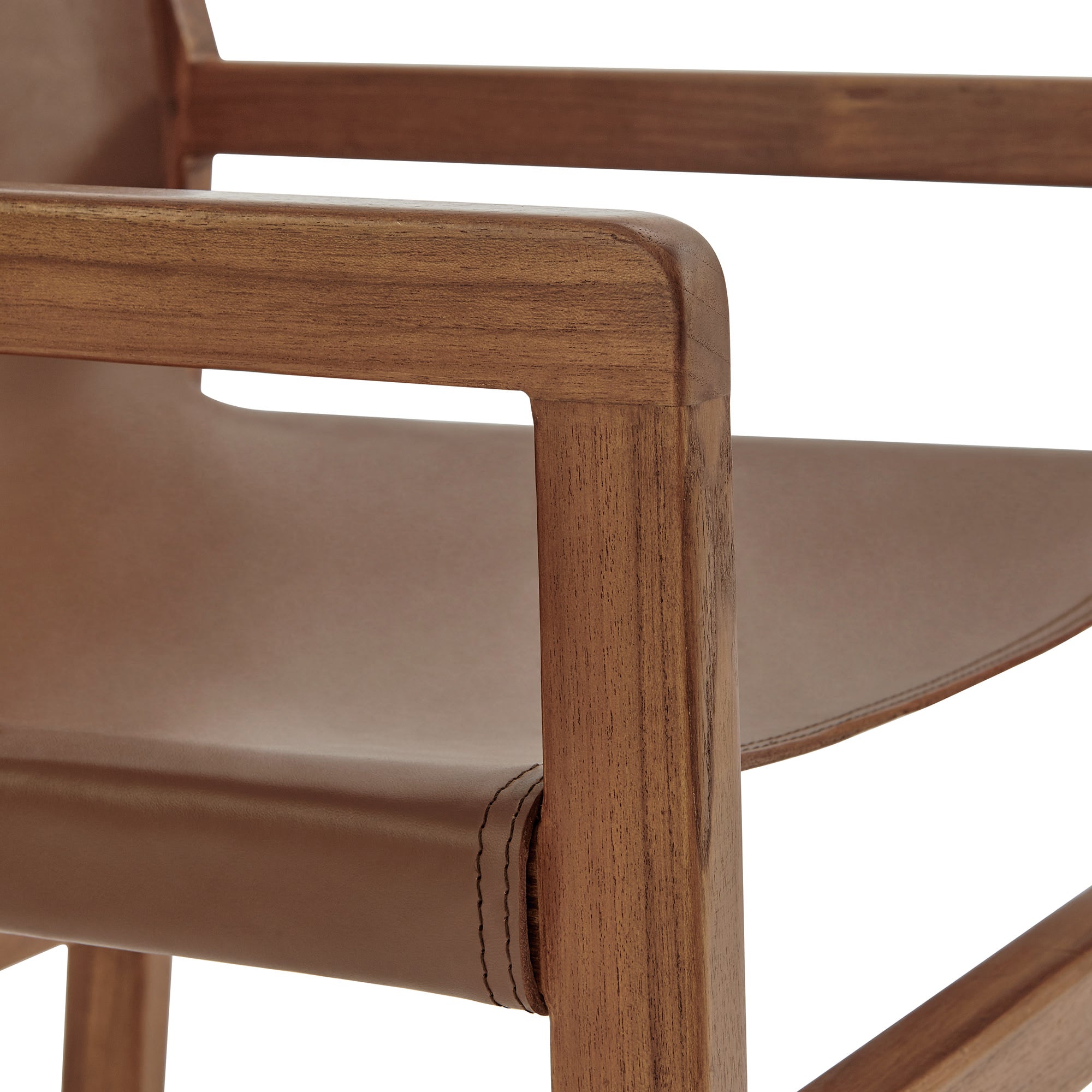 Sonora Leather Dining Chair - Nutmeg Brown