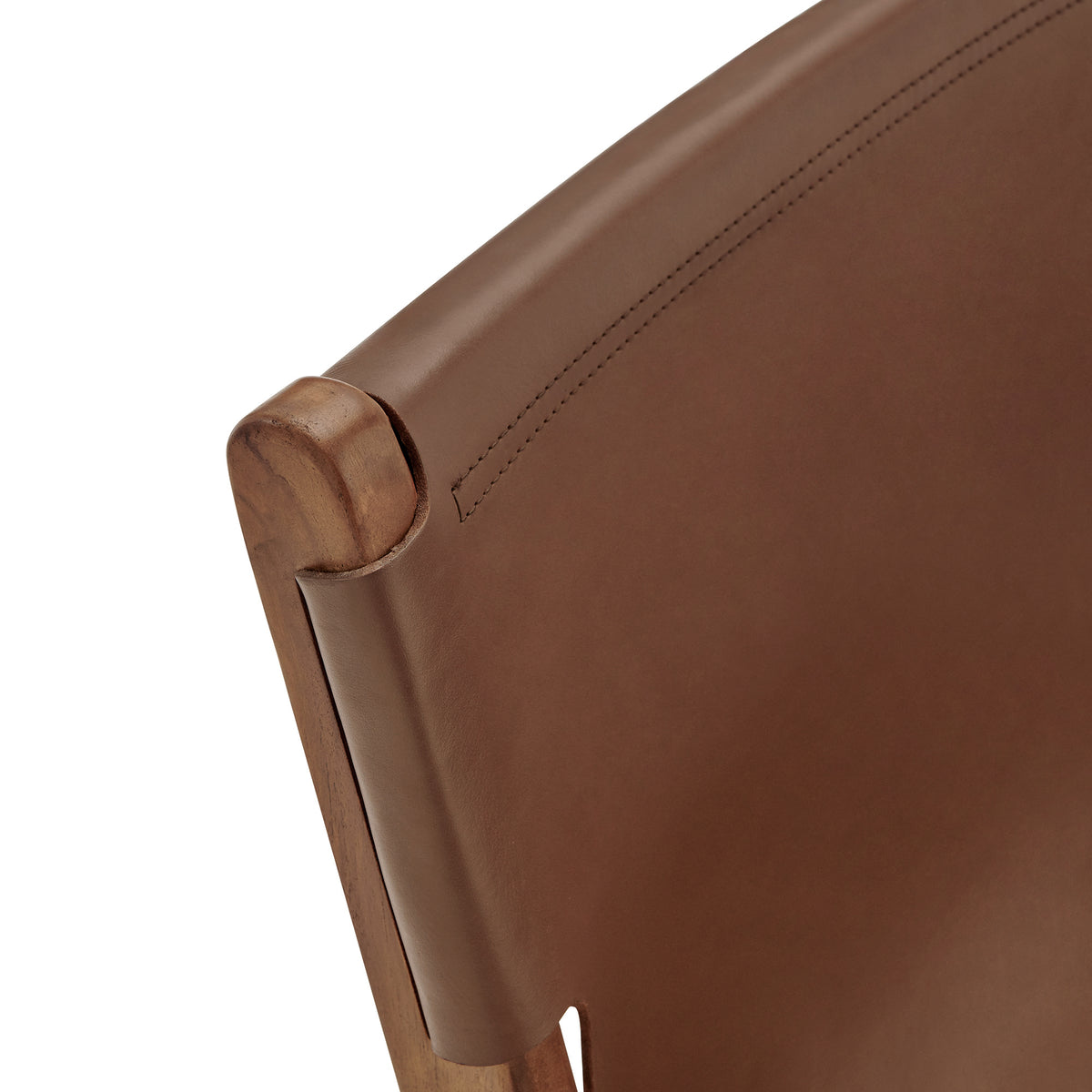 Sonora Leather Dining Chair - Nutmeg Brown