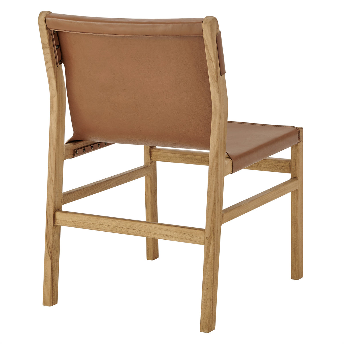 Sonora Leather Dining Side Chair - Chestnut Tan