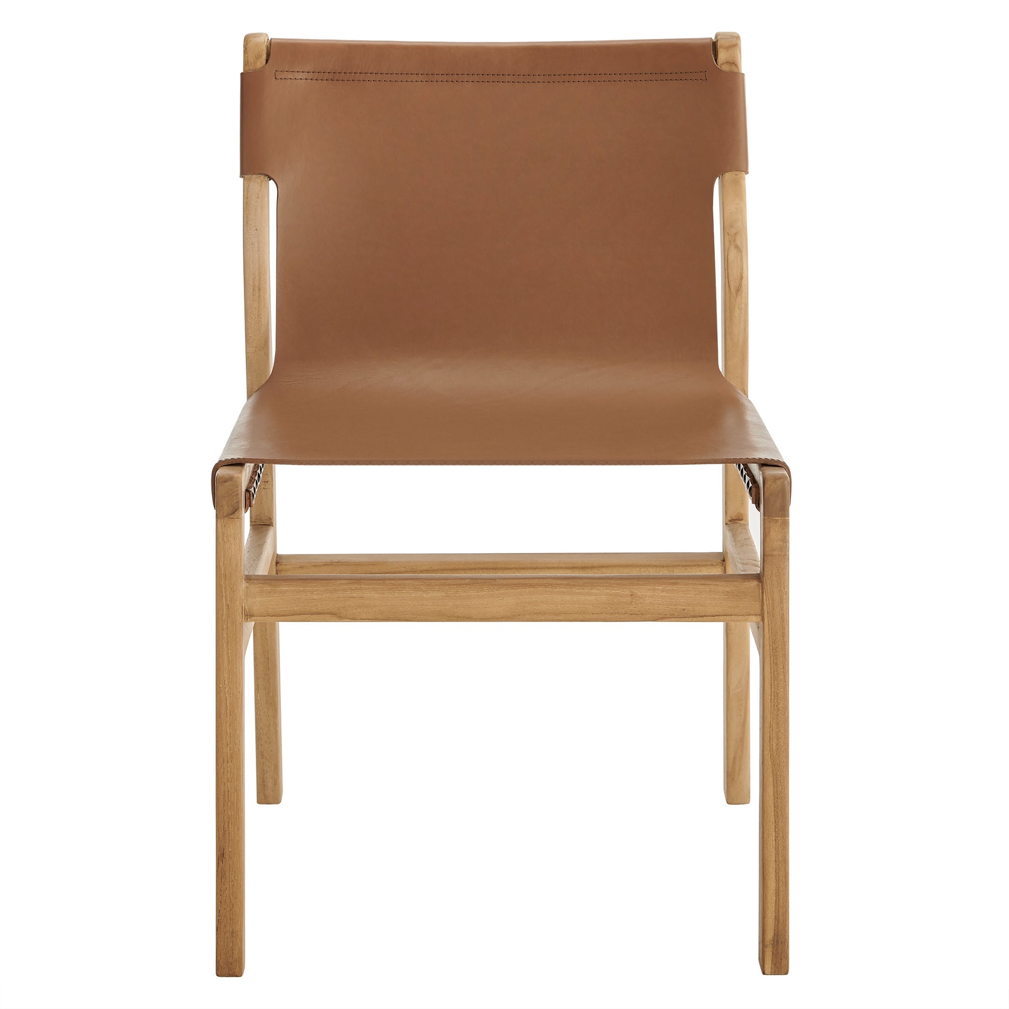 Sonora Leather Dining Side Chair - Chestnut Tan