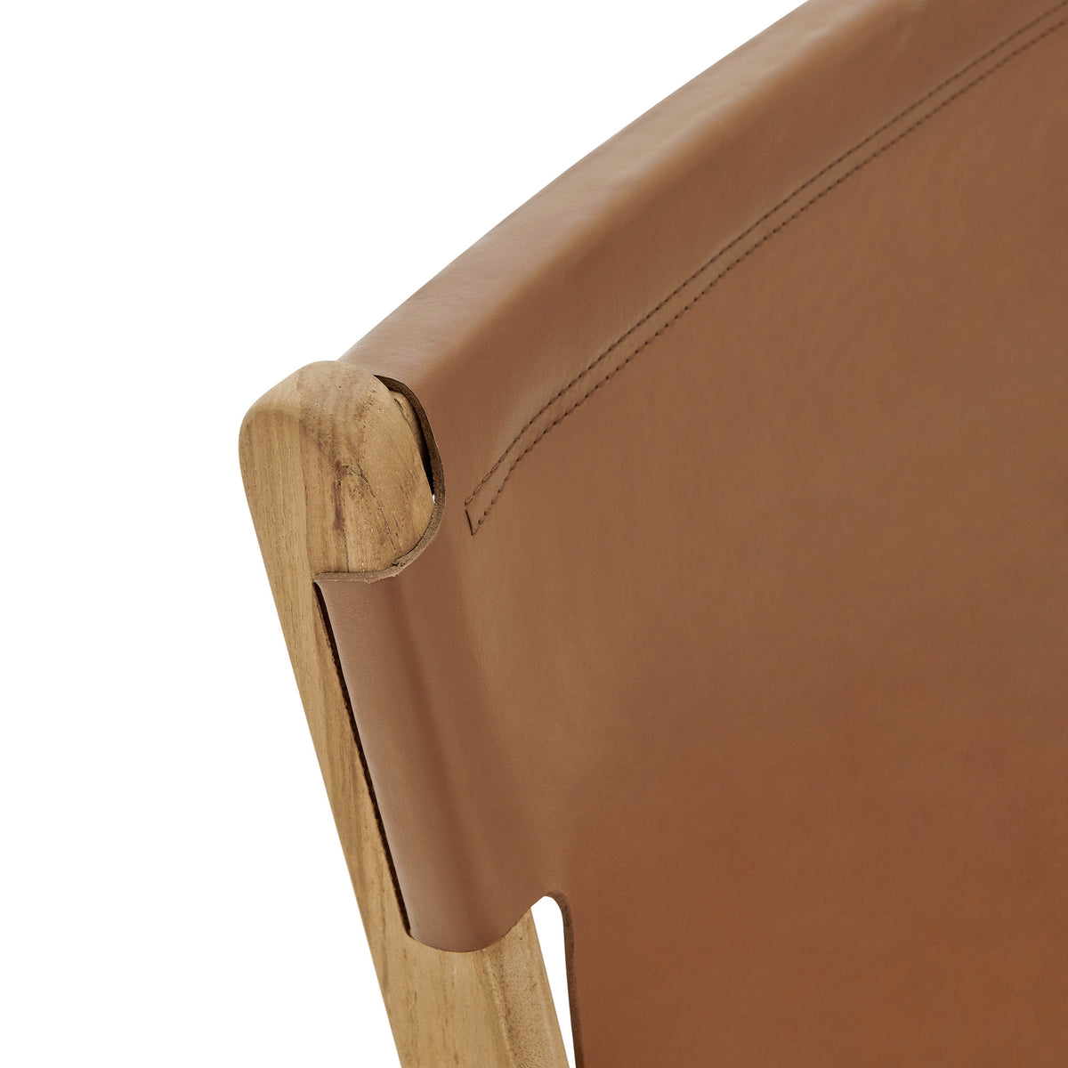 Sonora Leather Dining Side Chair - Chestnut Tan