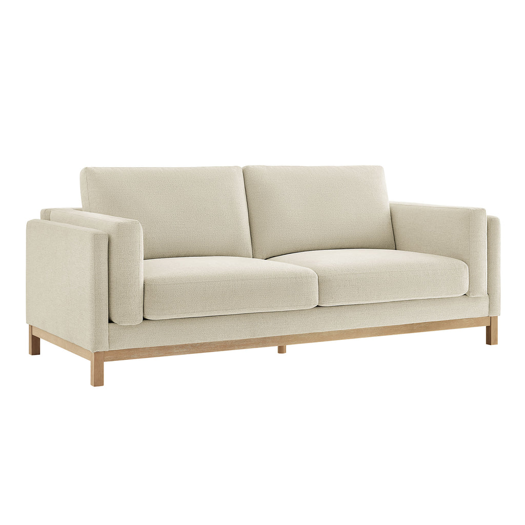 Roscoe 81 inch Fabric Sofa - Ivory