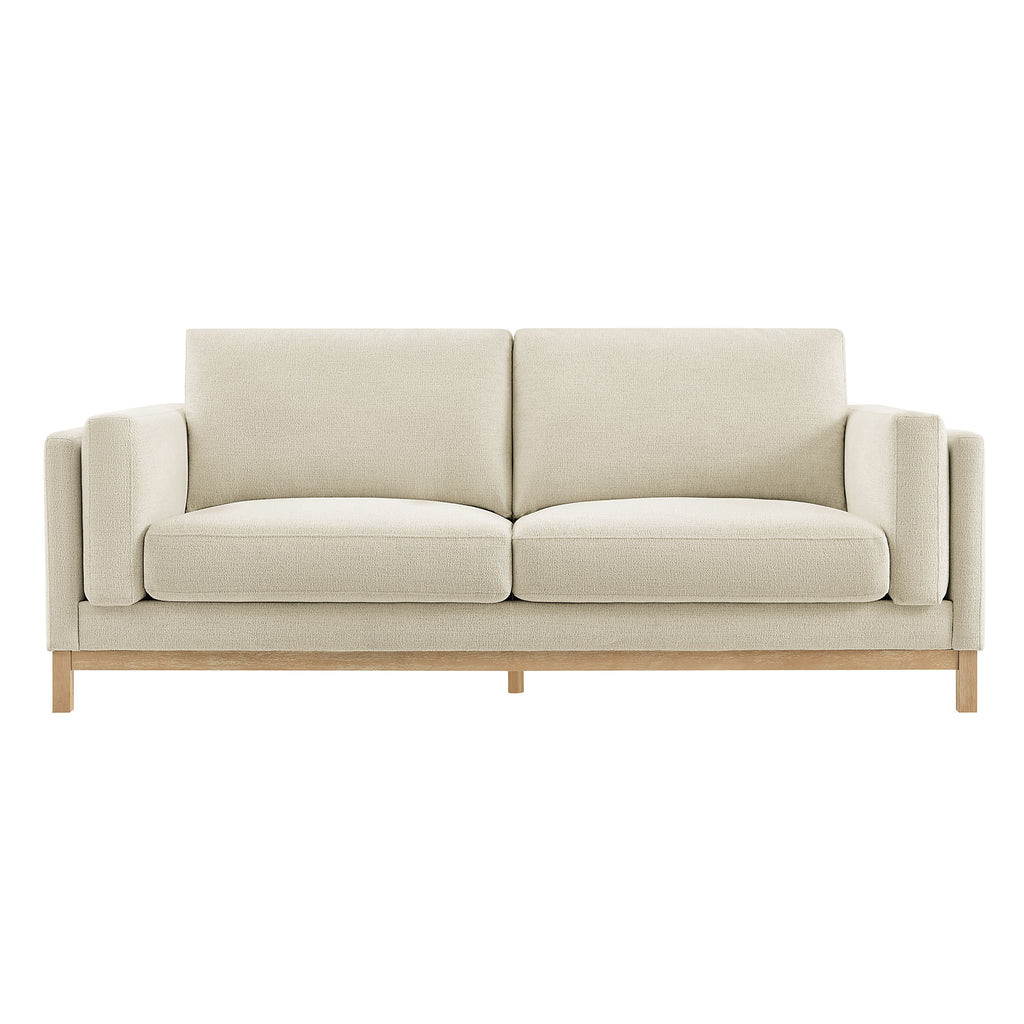 Roscoe 81 inch Fabric Sofa - Ivory