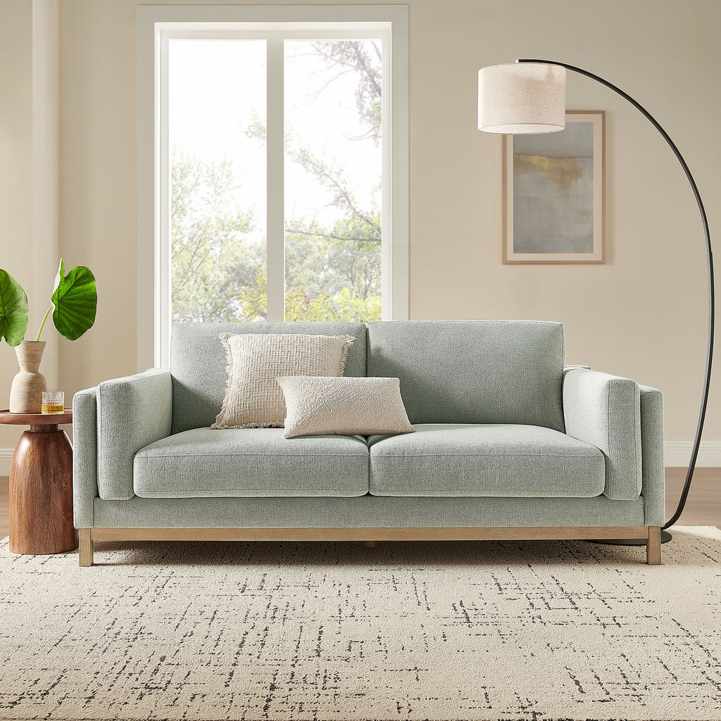 Roscoe 81 inch Fabric Sofa - Mist