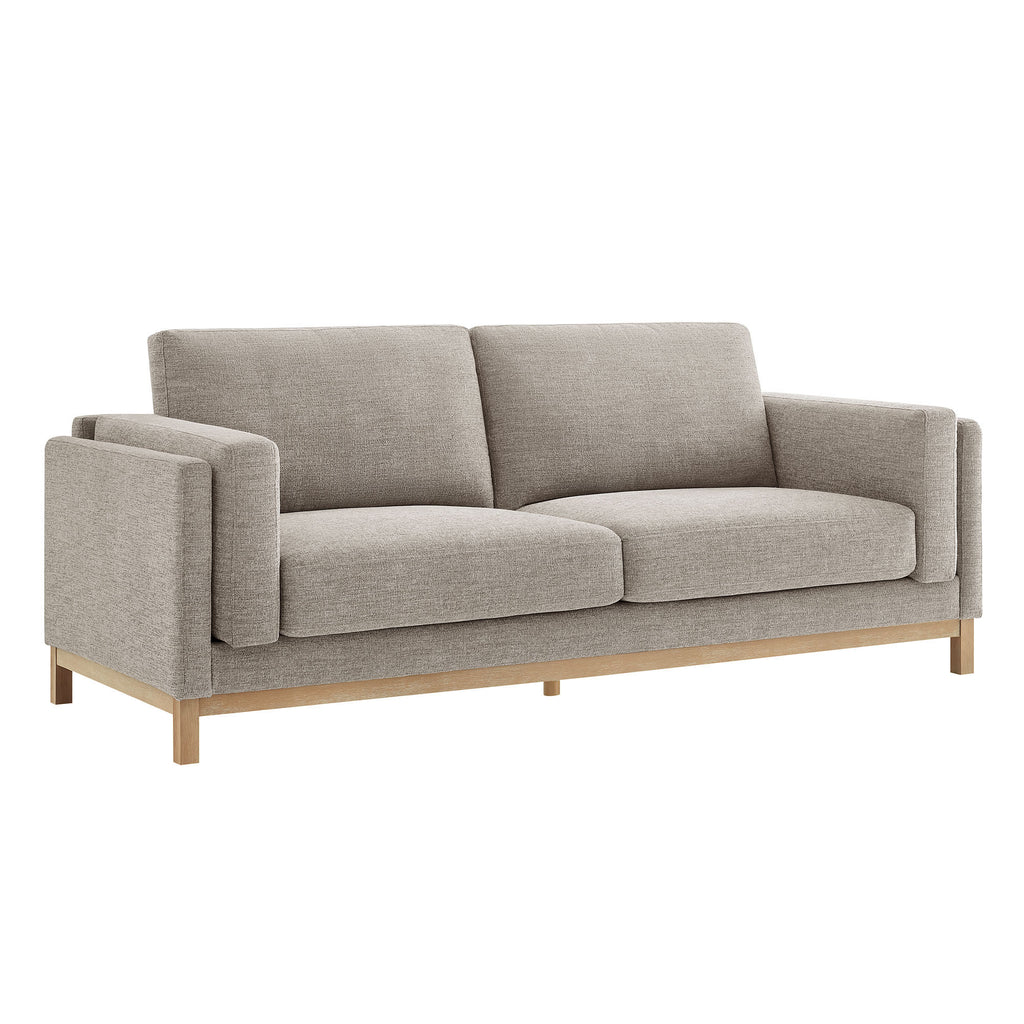 Roscoe 81 inch Fabric Sofa - Pewter