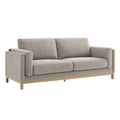 Roscoe 81 inch Fabric Sofa - Pewter