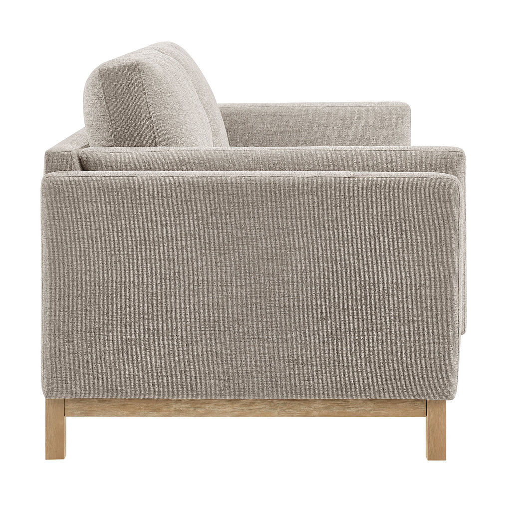 Roscoe 81 inch Fabric Sofa - Pewter