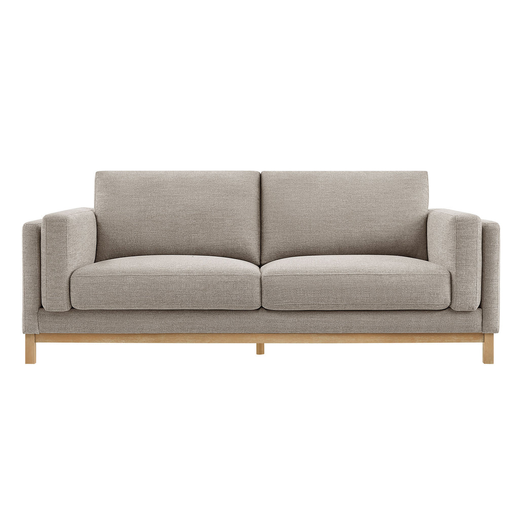 Roscoe 81 inch Fabric Sofa - Pewter