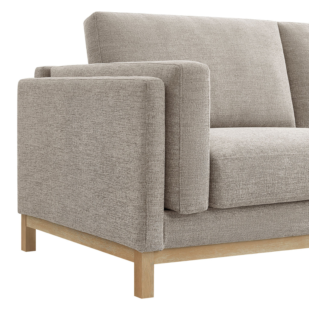 Roscoe 81 inch Fabric Sofa - Pewter