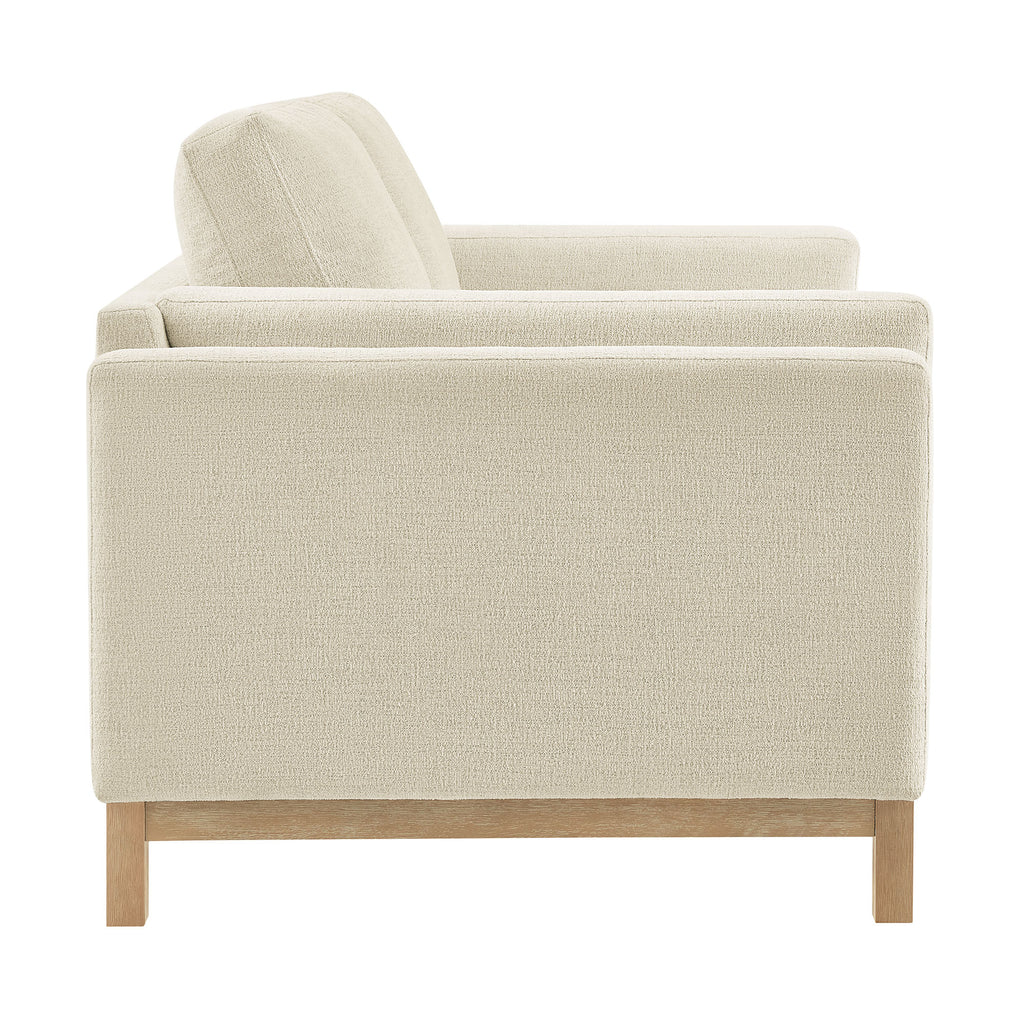 Roscoe 63 inch Fabric Loveseat - Ivory
