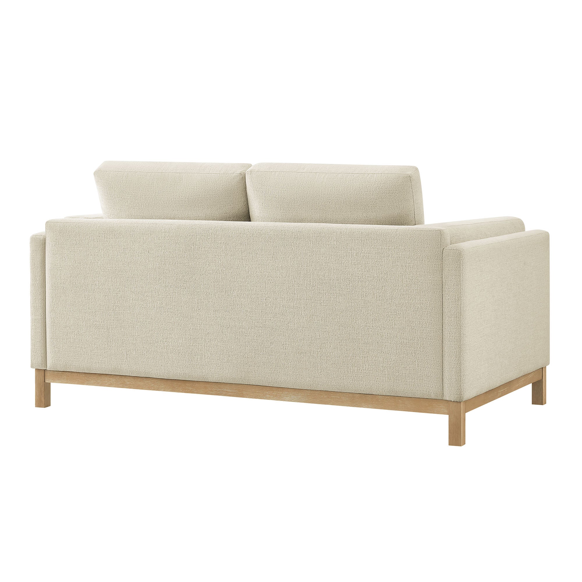Roscoe 63 inch Fabric Loveseat - Ivory