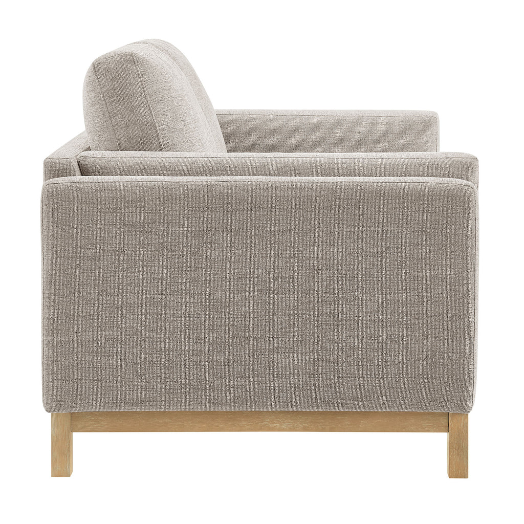 Roscoe 63 inch Fabric Loveseat - Pewter