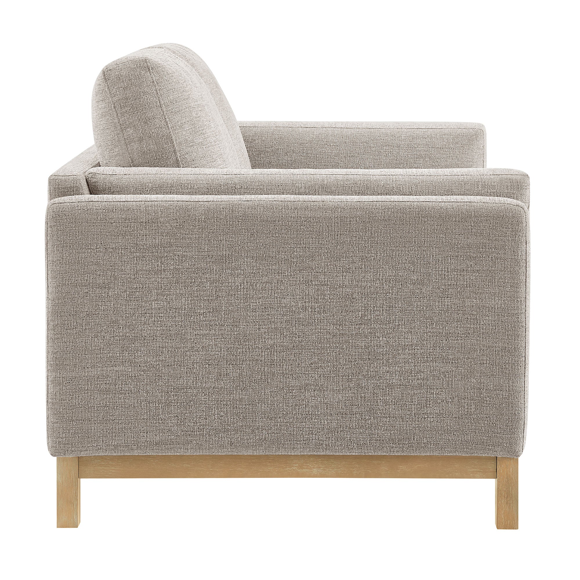 Roscoe 63 inch Fabric Loveseat - Pewter