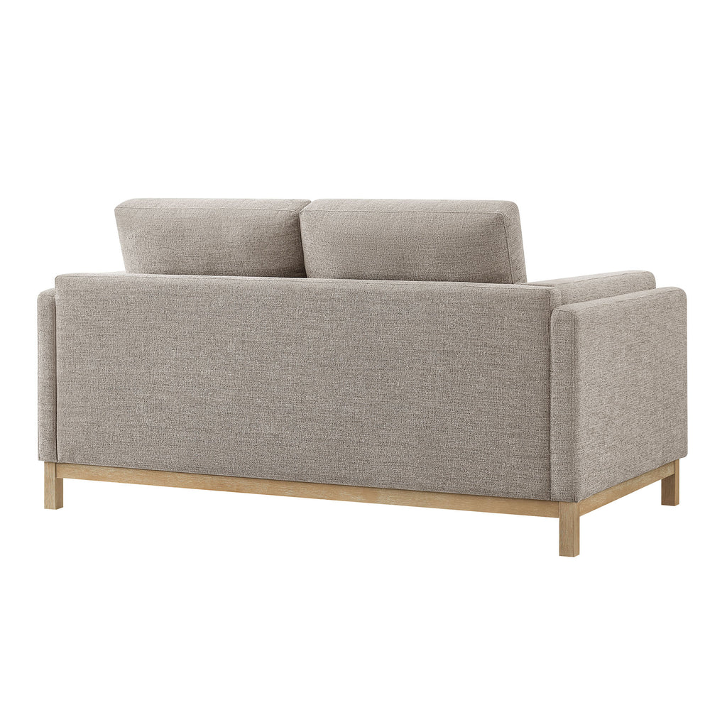 Roscoe 63 inch Fabric Loveseat - Pewter