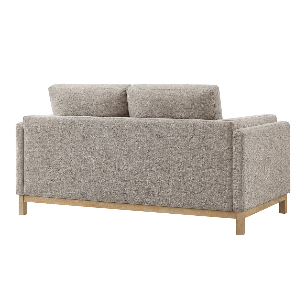 Roscoe 63 inch Fabric Loveseat - Pewter