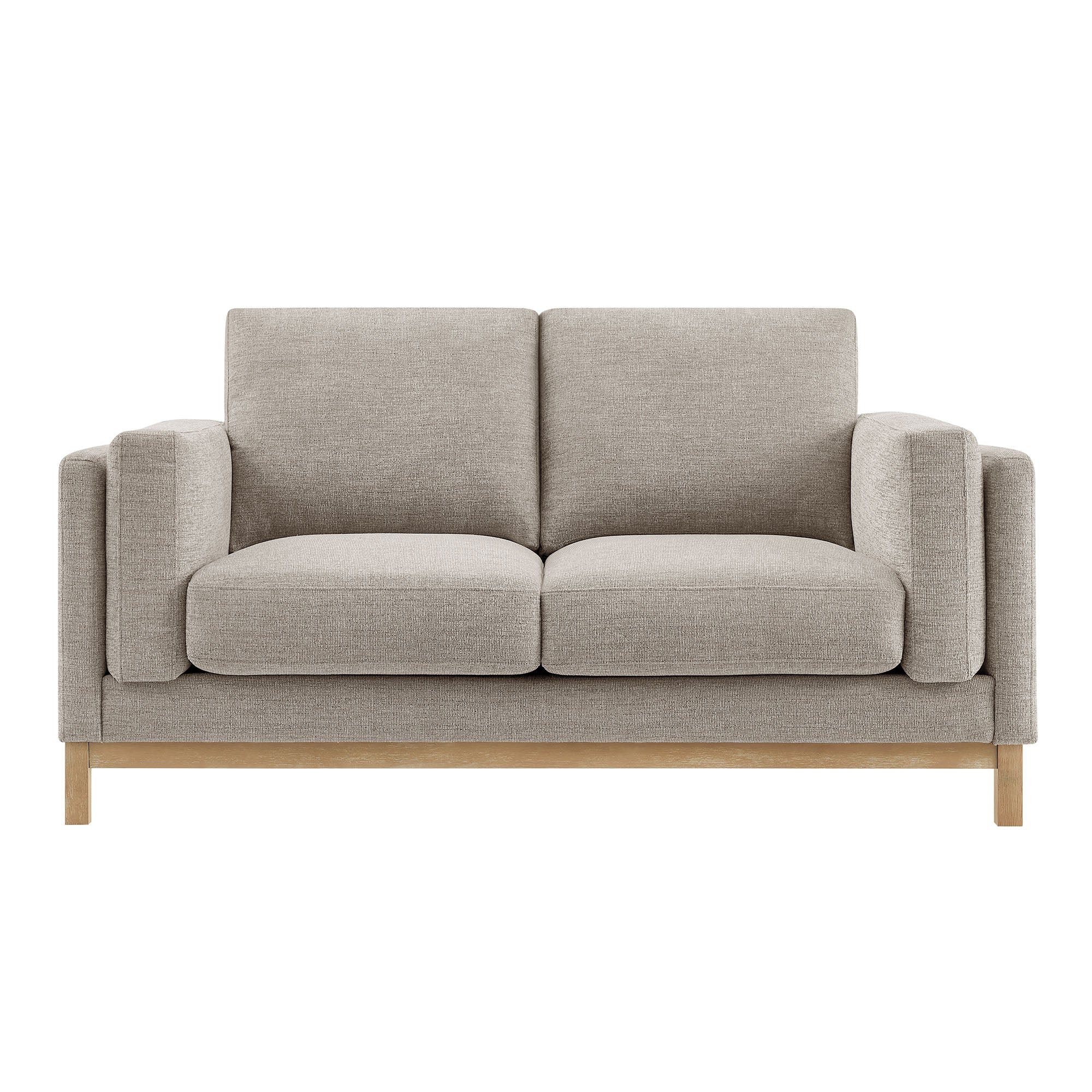 Roscoe 63 inch Fabric Loveseat - Pewter