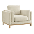 Roscoe Fabric Armchair - Ivory