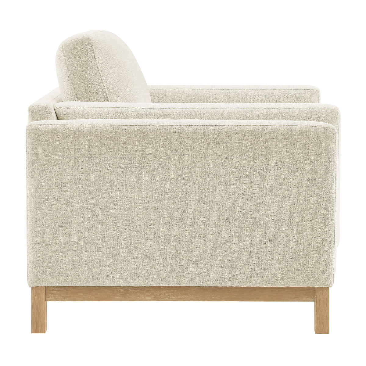 Roscoe Fabric Armchair - Ivory