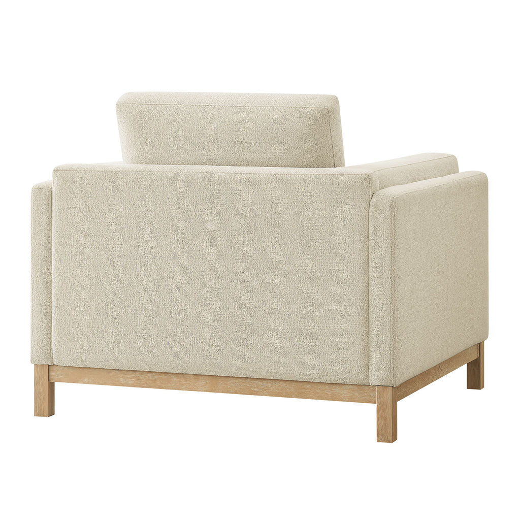 Roscoe Fabric Armchair - Ivory