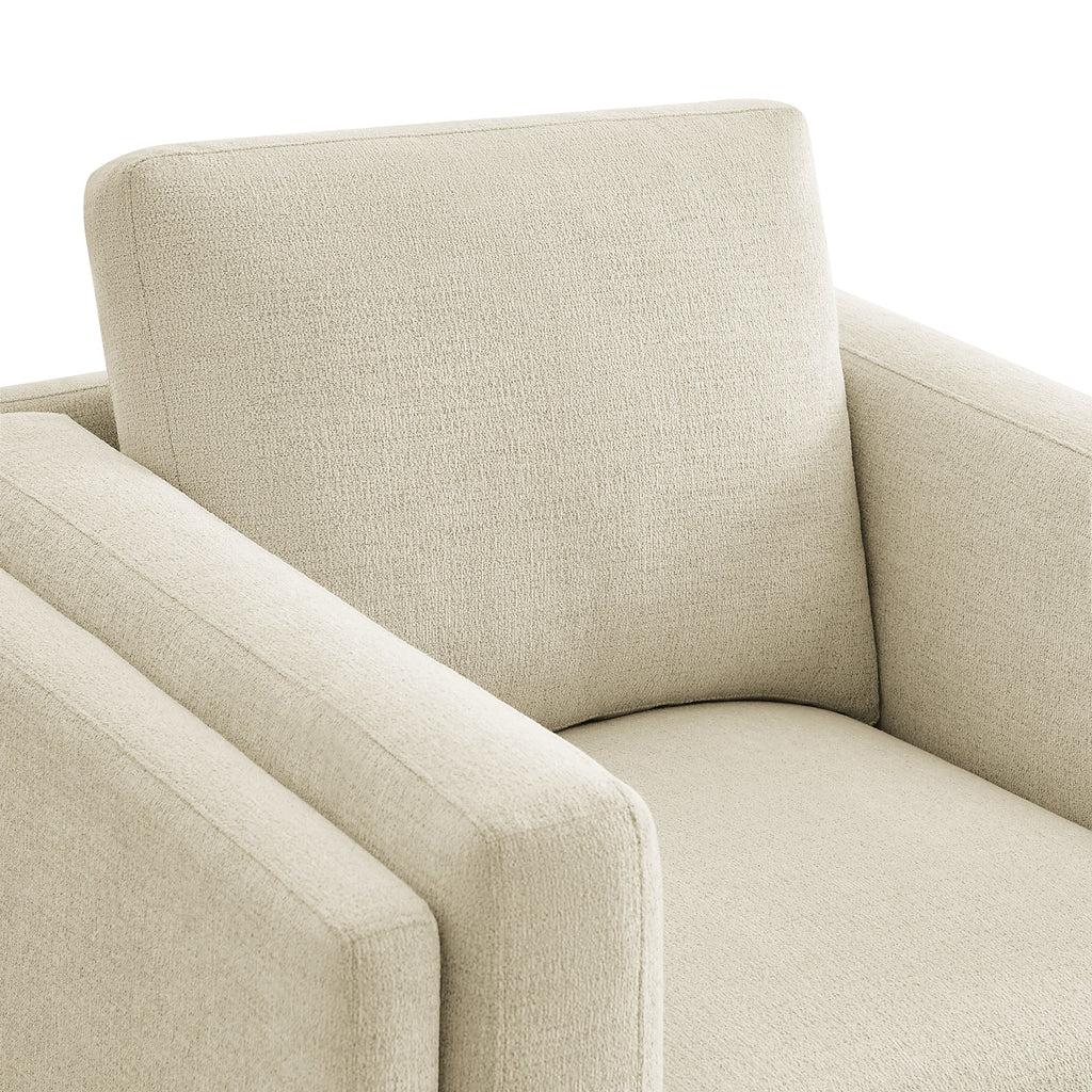 Roscoe Fabric Armchair - Ivory