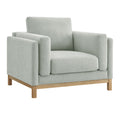 Roscoe Fabric Armchair - Mist