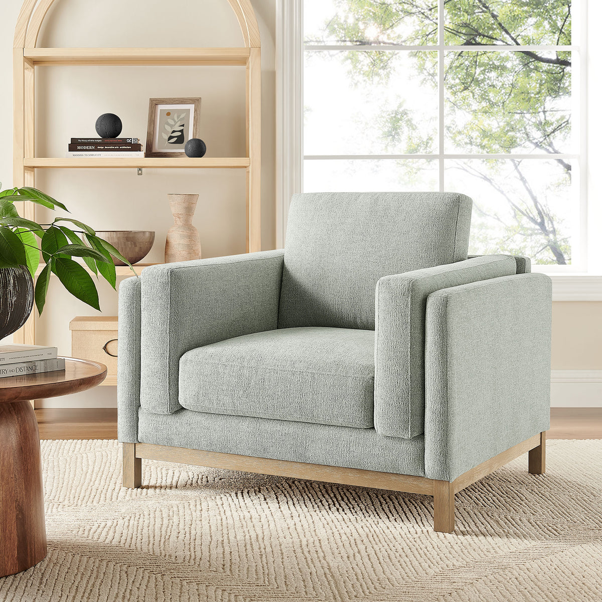 Roscoe Fabric Armchair - Mist